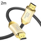 CO HD801 2 Metre HDMI 2.1 Versiyon 8K 60Hz Altın Kaplama Kablo PS4 Projektör Dizüstü Set Üstü Kutusu İçin - 1
