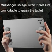 Gri Silikon Tablet Standı Taşınabilir Oyun Destekli Parmak Tutacağı - 5