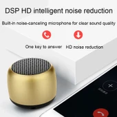 Mini Kablosuz Bluetooth Hoparlör TWS Çiftli Mavi Su Geçirmez Akıllı Gürültü Engelleme - 5
