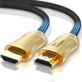 CO HD801 2 Metre HDMI 2.1 Versiyon 8K 60Hz Altın Kaplama Kablo PS4 Projektör Dizüstü Set Üstü Kutusu İçin - 2