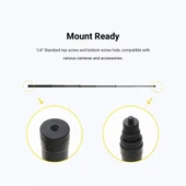 3 Metre Karbon Fiber Uzatılabilir Görünmez Selfie Çubuğu Insta360 DJI GoPro Spor Kameralar İçin - 6
