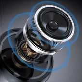 Mini Kablosuz Bluetooth Hoparlör TWS Çiftli Mavi Su Geçirmez Akıllı Gürültü Engelleme - 7