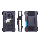 AirTag Kart Tutucu Metal RFID Korumalı Siyah B Model - 3