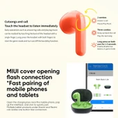 Orijinal Xiaomi Redmi Buds 4 Lite TWS Bluetooth 53 Gürültü Azaltmalı Kulaklık Beyaz - 6