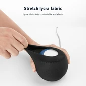 HomePod Mini Akıllı Hoparlör Toz Kapağı 2'li Set Açık Gri Esnek Kumaş - 4