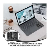 PC Laptop ve Masaüstü İçin Windows Kısayol Etiketleri 8x8cm PVC - 3