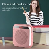 S17 Mini Taşınabilir Rehber ve Eğitim Hoparlörü Ekranlı Siyah - 8
