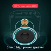 S17 Mini Taşınabilir Rehber ve Eğitim Hoparlörü Ekranlı Siyah - 6