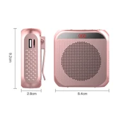 S17 Mini Taşınabilir Rehber ve Eğitim Hoparlörü Ekranlı Siyah - 3