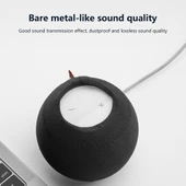 HomePod Mini Akıllı Hoparlör Toz Kapağı 2'li Set Açık Gri Esnek Kumaş - 5