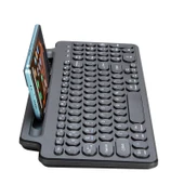2.4G Bluetooth Kablosuz Klavye Kart Yuvalı Standlı Dokunmatik Panelsiz - 2