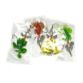 HENGJIA SP011 7cm 6g Kurbağa Yumuşak Balık Pul Tatlı Su Tekli Kanca Biyonik Yem 4 Renk 2 Set - 5