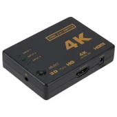 5 Parça Set 4K 3 Giriş 1 Çıkış HDMI Anahtarı Uzaktan Kumandalı - 1