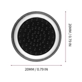10lu Silikon Oyun Kolu Buton Kapağı Siyah Şeffaf Yuvarlak PS5 PS4 PS3 ONE 360 PRO Series X S Uyumlu - 3