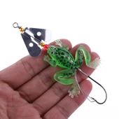 HENGJIA SP011 7cm 6g Kurbağa Yumuşak Balık Pul Tatlı Su Tekli Kanca Biyonik Yem 4 Renk 2 Set - 4