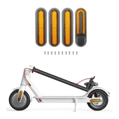 Xiaomi Mijia 1S Pro 2 Elektrikli Scooter Tekerlek Yan Dekoratif Kapak Reflektörlü Sarı - 1