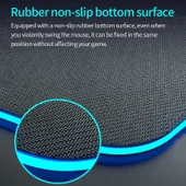 K9186 Çok Fonksiyonlu RGB Aydınlatmalı Kablosuz Şarjlı Mouse Pad Siyah - 4