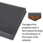 HP Envy X360 15 Serisi PU Deri Laptop Koruyucu Kılıf Mavi - 7