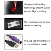 2 Adet Cadeva 006 Kablolu 3 Tuşlu Bilgisayar Mouse USB Arayüzü - 4