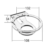Apple HomePod Mini Duvara Monte Masaüstü Akrilik Tutucu Beyaz - 3