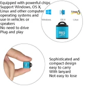 480Mbps Hızlı Mini Micro SD Kart Okuyucu USB 2.0 Altın Renk - 6