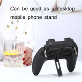 H10 3 in 1 Tak Çalıştır Tipi Çift Fanlı Soğutmalı Oyun Kolu Yardımcı Düğmeli Tutacak ve Stand - 6
