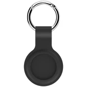 AirTag Uyumlu 2li Koyu Gri Silikon Koruyucu Kılıf Metal Kancalı Darbeye ve Çizilmeye Dayanıklı - 1