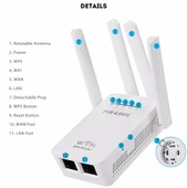 PIX-LINK LV-WR09 300Mbps WiFi Menzil Genişletici Tekrarlayıcı Mini Router UK Priz - 6