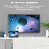 BYL 2011 4 in 1 USB C Tip C 4K HDMI USB 3.0 USB 2.0 PD Şarj Çok Fonksiyonlu HUB Dock İstasyonu - 9