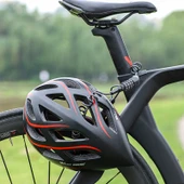 WEST BIKING YP0705063 Siyah Şifreli Bisiklet ve Motosiklet Kask Kilidi Çelik Kablo - 7