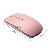 USB Mini Kablosuz Klavye ve Mouse Seti Rose Gold - 9