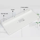 X5 Ultra İnce Mini Kablosuz Bluetooth Klavye Siyah - 5