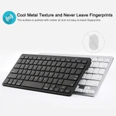X5 Ultra İnce Mini Kablosuz Bluetooth Klavye Siyah - 2