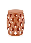 The Mia Prizma Tabure & Yan Sehpa Terracota 50x35 cm PZM0091 - 2