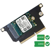MacBook Pro 13.3 inç A1708 2016 2017 Uyumlu NVMe M2 NGFF SSD Adaptör Kartı - 2