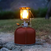 230g Gaz Tankı İçin PU Deri Koruyucu Kılıf Outdoor Kamp Düz Gaz Tankı - 7