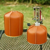 230g Gaz Tankı İçin PU Deri Koruyucu Kılıf Outdoor Kamp Düz Gaz Tankı - 3