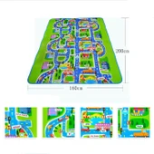 Çocuk Oyun Halısı Köpük Mat Bebek Oyun Matı Kaydırmaz Halı 200x160x0 5 cm - 3