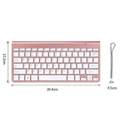 USB Mini Kablosuz Klavye ve Mouse Seti Siyah - 8