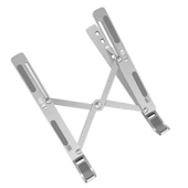 Alüminyum Alaşımlı Katlanabilir Laptop Standı - Gümüş - Kanepe ve Yatak İçin - 3