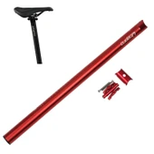 Litepro 412 Katlanabilir Bisiklet Sele Borusu 33.9mm Kırmızı Erik Çiçeği Desenli - 1