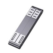 Gri Metal Katlanabilir Mini Laptop Standı Soğutucu - 2