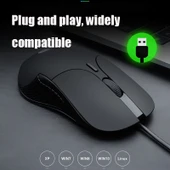Inphic PB1 Kablolu Sessiz Oyun ve Ofis Mouse Klasik Arka Nefes Işığı 1.5m Kablo - 6