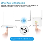 PIX LINK WR22 300Mbps Wifi Kablosuz Sinyal Güçlendirici Extender Beyaz EU Priz Tipi - 4