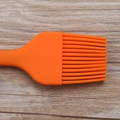 Kırmızı Silikon Fırça Mutfak Barbekü Yağlama Fırçası 21cm - 5