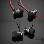 3.5mm Kablolu Kulak İçi Mikrofonlu Kulaklık Siyah Gri - 5
