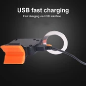 USB Şarjlı Çok Modlu Bisiklet Arka Lambası Renkli - 7