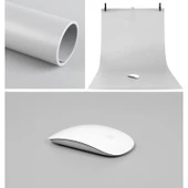 70x140 cm Gri PVC Mat Fotoğraf Çekim Arka Plan Panosu - 3