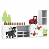 Çiftlik Temalı Çocuk odası Anaokulu Kreş Dolap Seti - 1