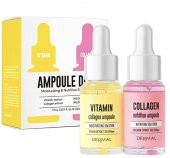DERMAL 2li Yaşlanma Karşıtı Serum Set Elastikiyet, Canlılık ve Parlaklık  Vitamin & Kolajen 17ml*2 - 1